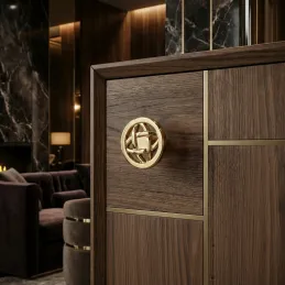 Ručka knopka ALINA / Sjajno zlatna