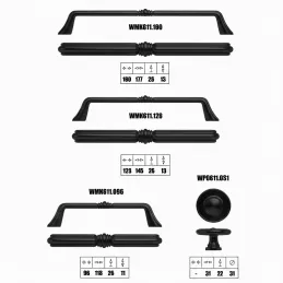 Ručka BELAGIO / Crna mat