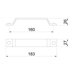 Ručka MESA / Starocrna