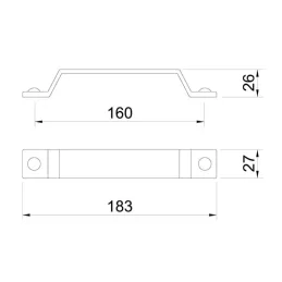 Ručka MESA / Antikni mesing