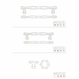 Ručka RUNA / Crna mat