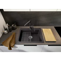 Kameninjski sudoper Blanco NAYA 6 / Siva vulkan