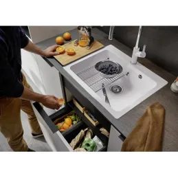 Kameninjski sudoper Blanco NAYA 6 / Siva vulkan