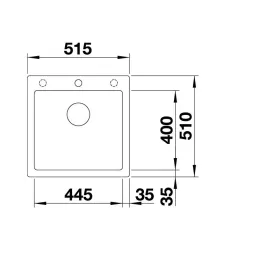 Kameninanski sudoper Blanco PLEON 5 / Bijela soft