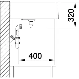 Keramički sudoper Blanco PANOR 60 / bez ekscentra