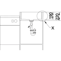 Keramički sudoper Blanco PANOR 60 / bez ekscentra