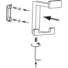 Vješalica OMEGA S / Brušena mjedi