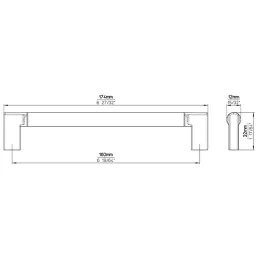 Ručka ALICIA / Crna - lakirani hrast