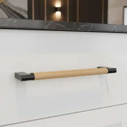 Ručka ALICIA / Crna - lakirani hrast