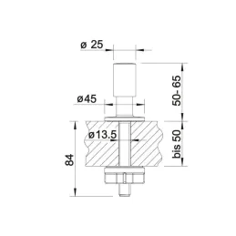 Upravljač sajle BLANCO / Imitacija nehrđajućeg čelika