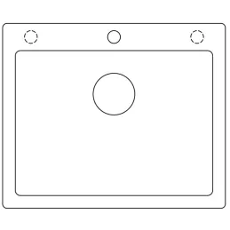 Kamniti sudoper Blanco PLEON 6 / Crna