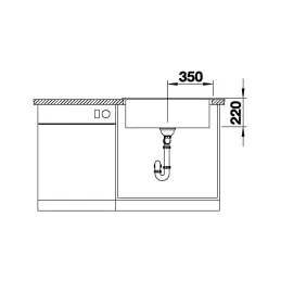 Kameninovski sudoper Blanco PLEON 8 / Bijela soft