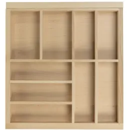 Drveni podesivi organizator za pribor UNIVERS do dubine 500 mm / Bukva