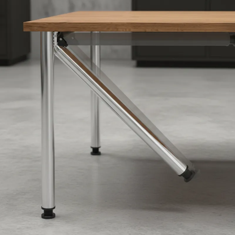 Sklopiva stolna noga FOX / Sjajni krom