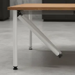 Sklopiva stolna noga FOX / Bijela mat