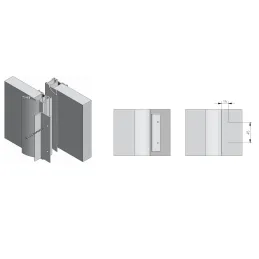 Brava za klizna vrata SAFE / Aluminij