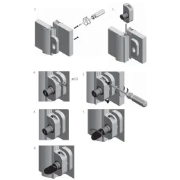 Brava za klizna vrata SAFE / Aluminij