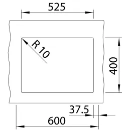 Kamen sudoper Blanco ROTAN 500 U
