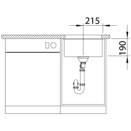 Kamenih sudoper Blanco FARON XL 6 S