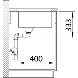 Keramički sudoper Blanco ROTAN 500 U