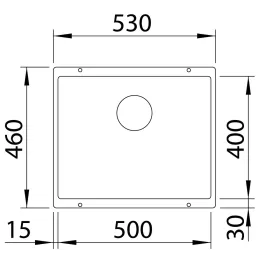 Kamen sudoper Blanco ROTAN 500 U