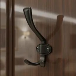 Rustikalna vješalica VATERLO XL / Crna mat