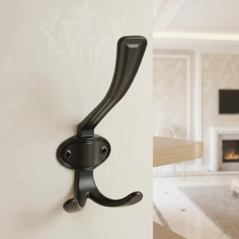 Rustikalna vješalica VATERLO XL / Crna mat