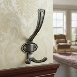 Rustikalna vješalica VATERLO XL / Starosrebrna