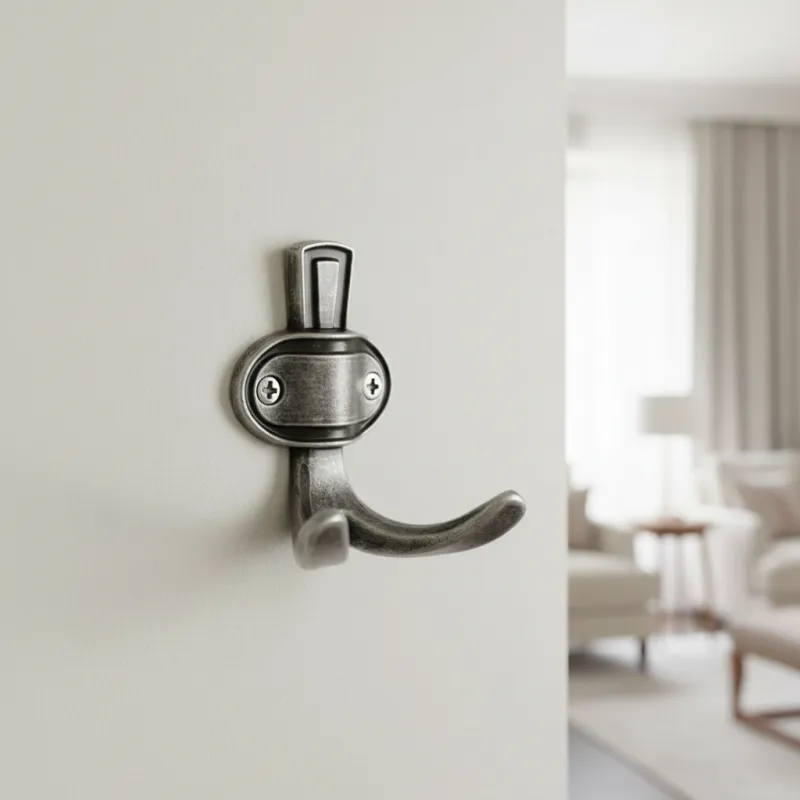 Rustikalna vješalica VATERLO / Staro srebrna