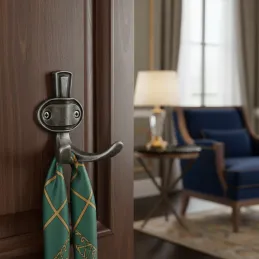 Rustikalna vješalica VATERLO / Staro srebrna