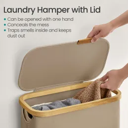 Košara za rublje SOFT 60L / Smeđa