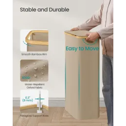 Košara za rublje SOFT 60L / Smeđa