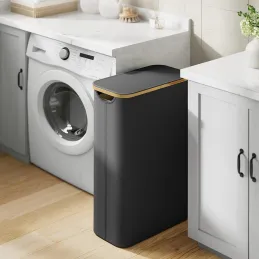 Košara za rublje SOFT 60L / Crna