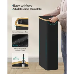 Košara za rublje SOFT 60L / Crna