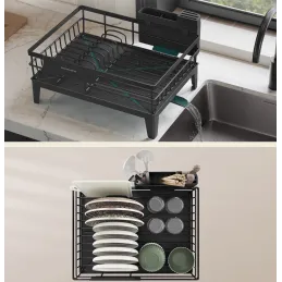 Ocjeđivač za suđe METAL-X / Crna