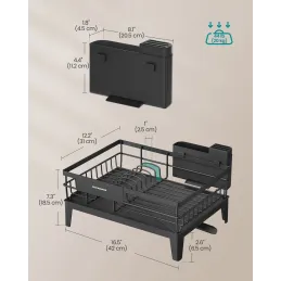 Ocjeđivač za suđe METAL-X / Crna
