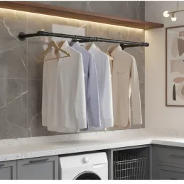 Vješalica za odjeću REGALO 1700 mm / Crna mat