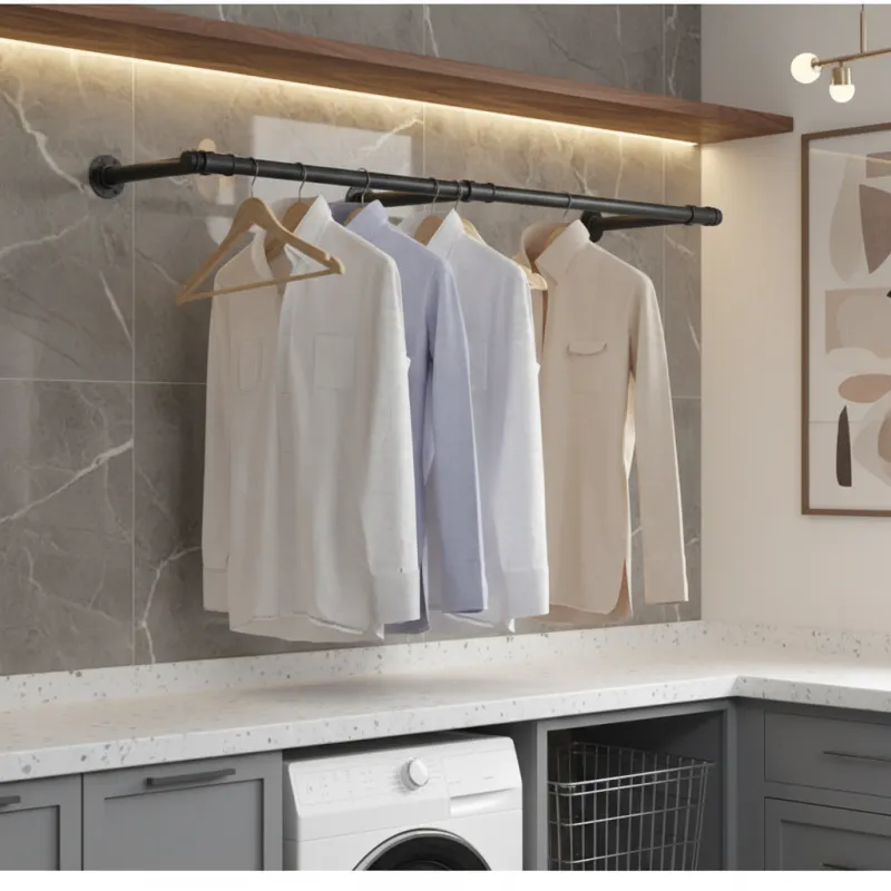 Vješalica za odjeću REGALO 1700 mm / Crna mat