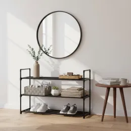 Stalak za cipele EKKO LINE / Crna mat