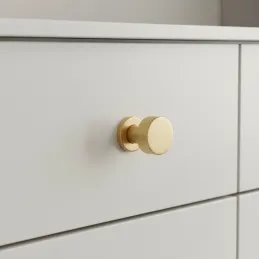 Ručka knopka RIOX / Brušeno zlatna