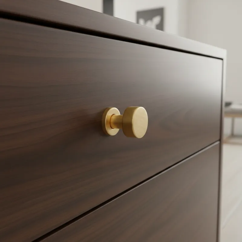 Ručka knopka RIOX / Brušeno zlatna