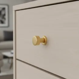 Ručka knopka RIOX / Brušeno zlatna