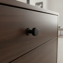 Ručka knopka RIOX / Crna mat