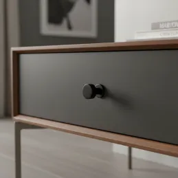 Ručka knopka RIOX / Crna mat