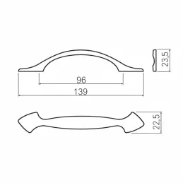 Ručka KAMILA / Staromesing
