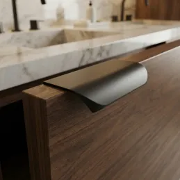 Ručka za rub vrata LISA / Crna mat