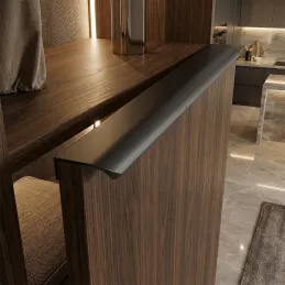 Ručka za rub vrata LISA / Crna mat