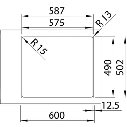 Nerđajući sudoper Blanco SOLIS 500-IF/A / PushControl