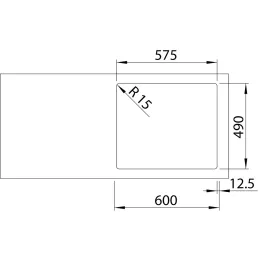 Nerđajući sudoper Blanco SOLIS 500-IF/A / PushControl