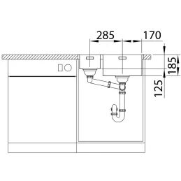 Nerđajući sudoper Blanco SOLIS 500-IF/A / PushControl
